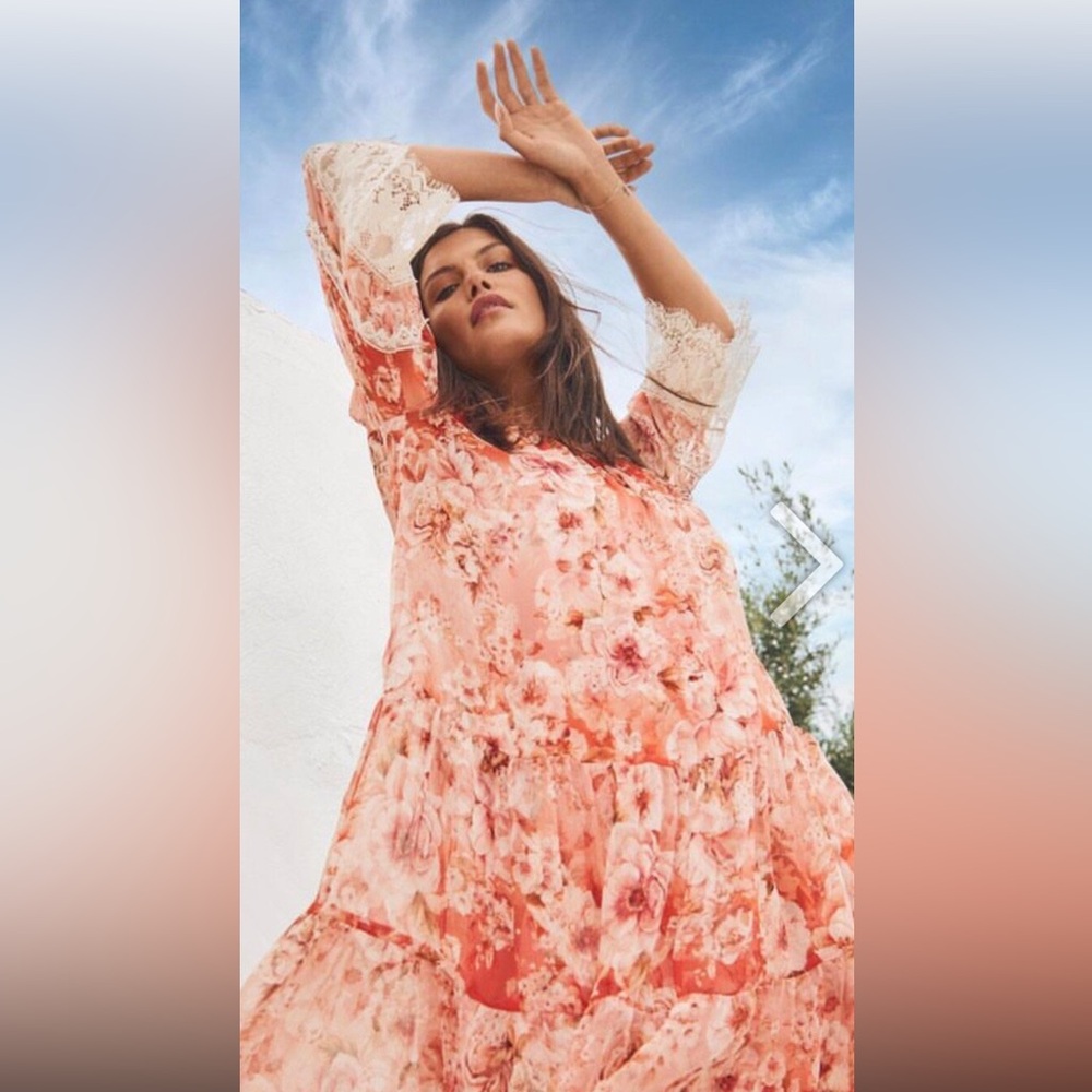 NWT Johnny Was Yours Truly Silk Floral Mini Dress Size M 2PC